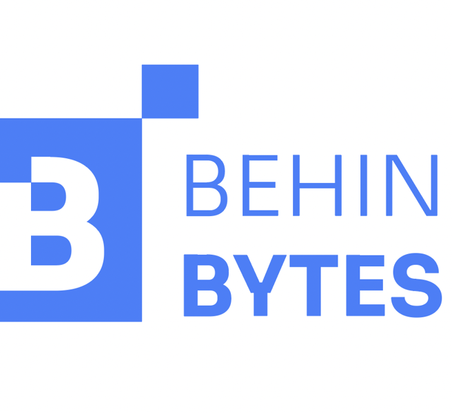 Behindbytes Logo Blauw